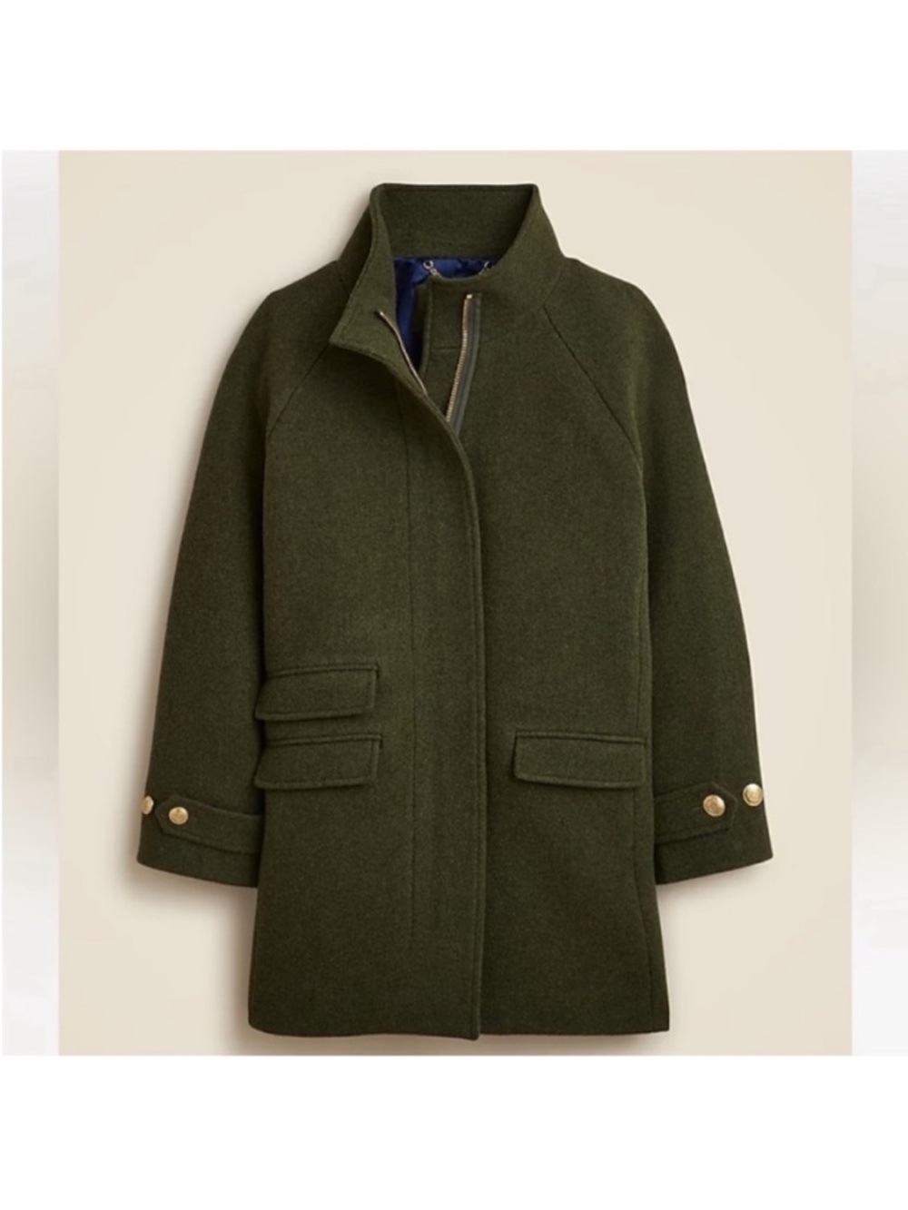 Toscana coat in Italian stadium cloth wool blend